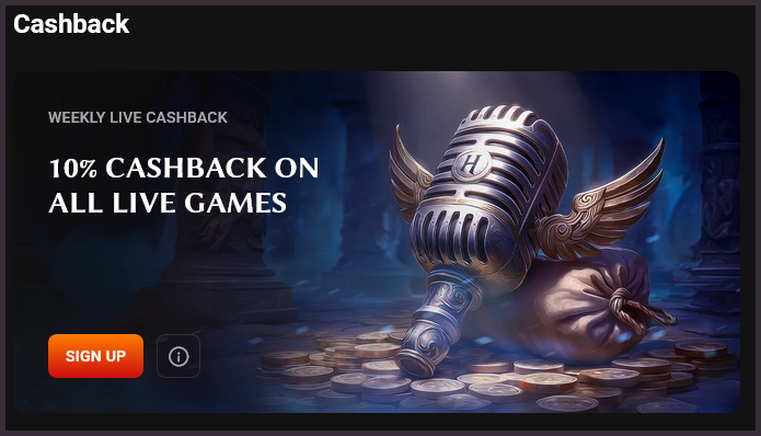 Cashback-Aktionen bei HadesBet Casino